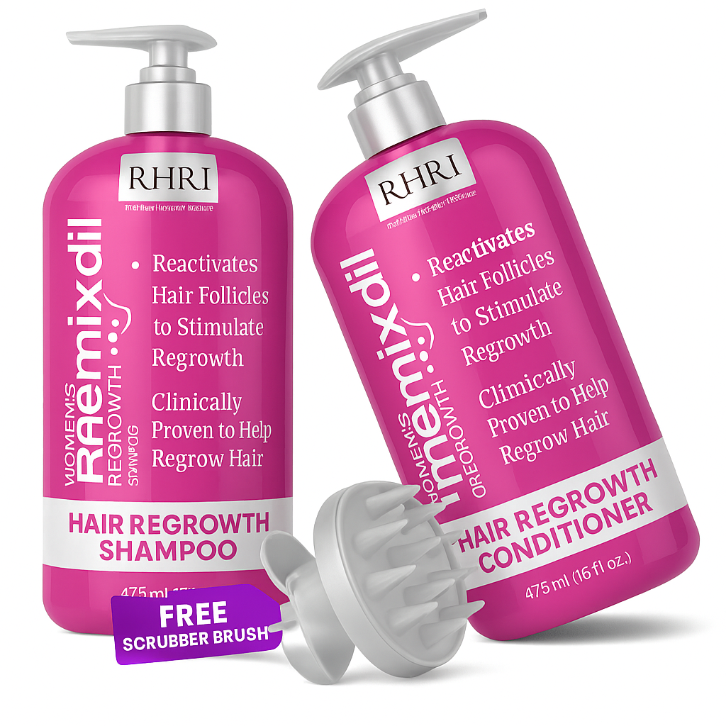 Kit de 32 onzas de champú y acondicionador para el crecimiento del cabello para mujeres